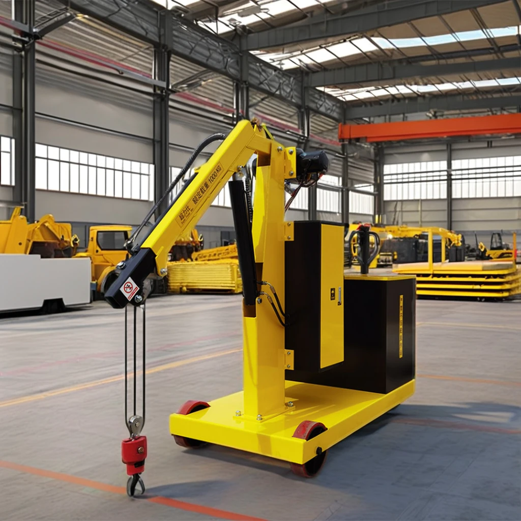 High Quality Cost-effective Warehouse Lifting Machine Battery Hydraulic Engine Hoist With 1 Ton Of Powerful Lifting Capacity