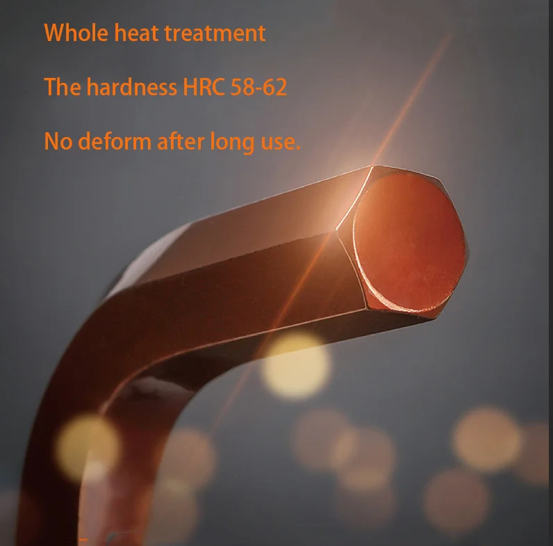 high quality 9pcs ball end S2 bronze folding universal combination 2 4 5 6 8mm hexagonal hex key wrench set allen Wrenches