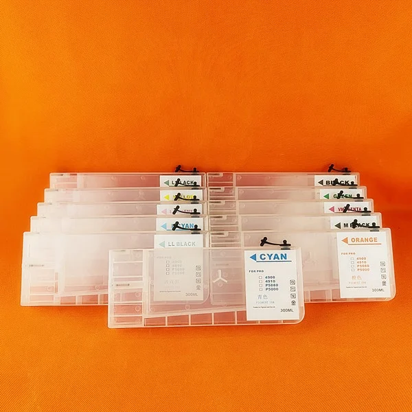 300 мл многоразовый картридж с чипом для принтера Epson 4900 4910 P5000 P5080.