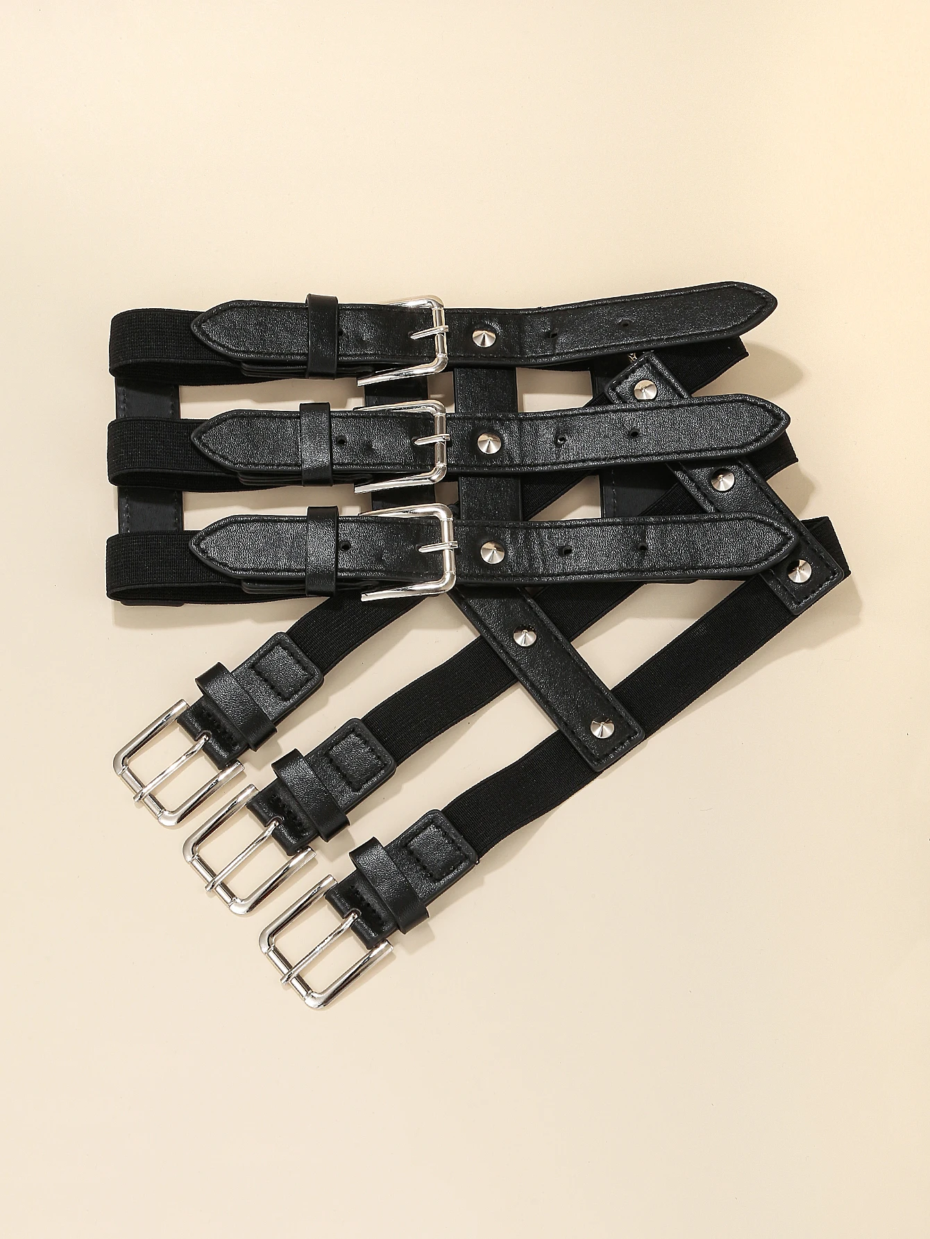 Fashion Sexy Punk Pu Leather Suspender Adjustable Body Chest Ladies Body Waistband Vintage Corset Belt