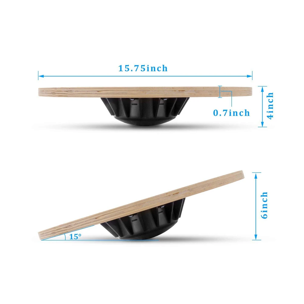 Балансировочная балансировочная доска для физиотерапии, балансировочная доска из бамбука