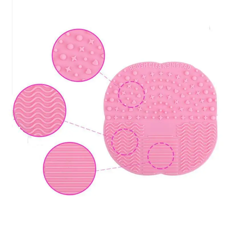 Hot Selling Beauty Tools Cleaning Scrubbing Pad Washing Tools Silicone Make Up Cleaning Brush Scrubber Pad with Suction Cup