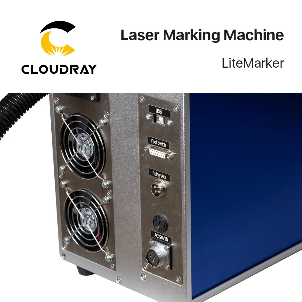  Cloudray BD46 20 Вт 30 50 Raycus волоконная лазерная маркировочная машина портативный лазерный маркер для