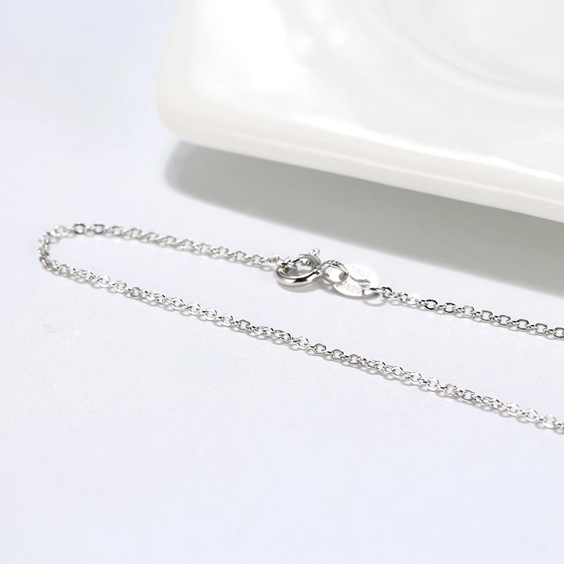 RINNTIN SC20 Wholesale chaine au cou Silver Chain Solid 925 Sterling Silver O Cross Chain Necklace for Women