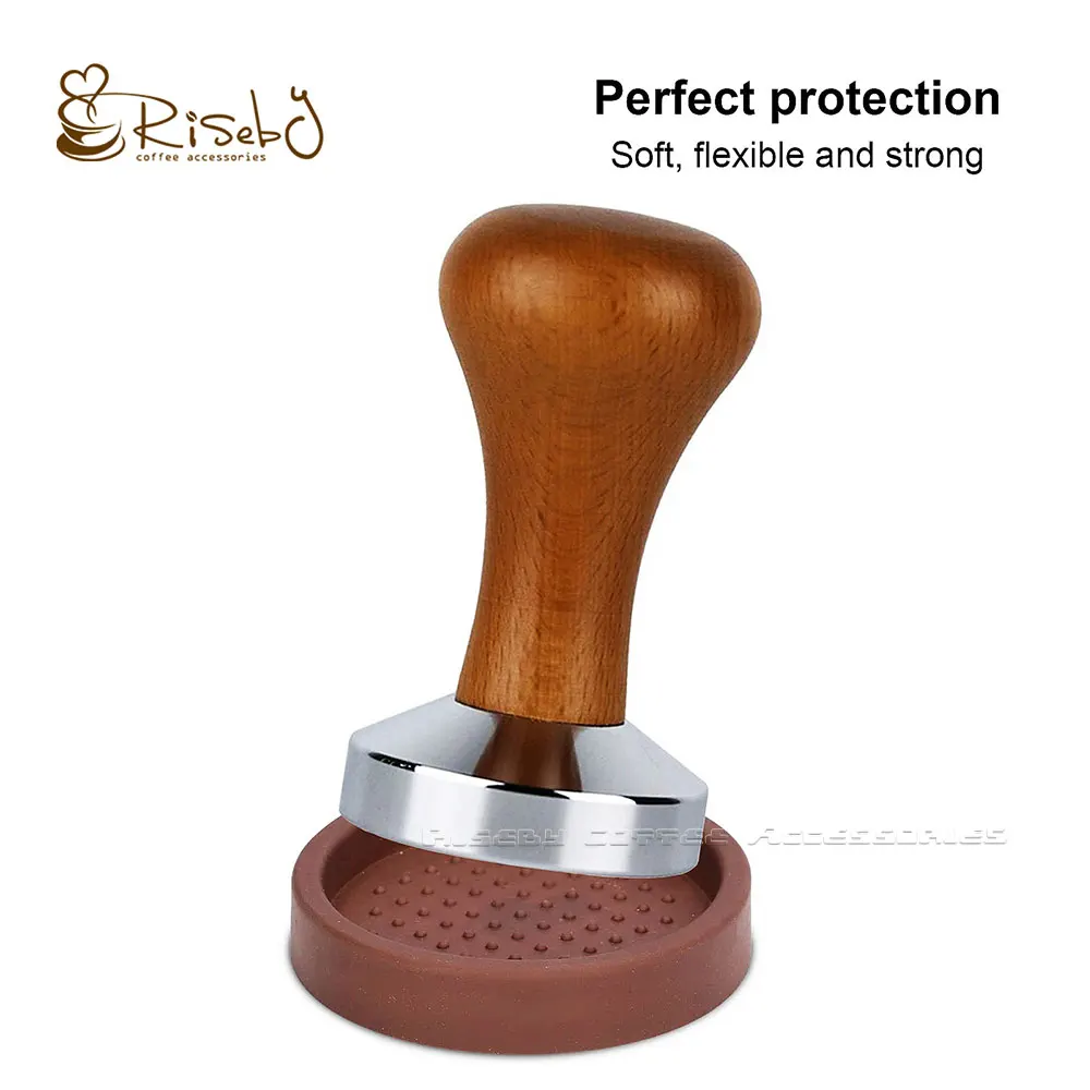 Flexible Silicone Coffee Powder Pad Beans Crushing Grinding Placemat Espresso Tamping Corner Mat Barista Tamper Pad for Cafe