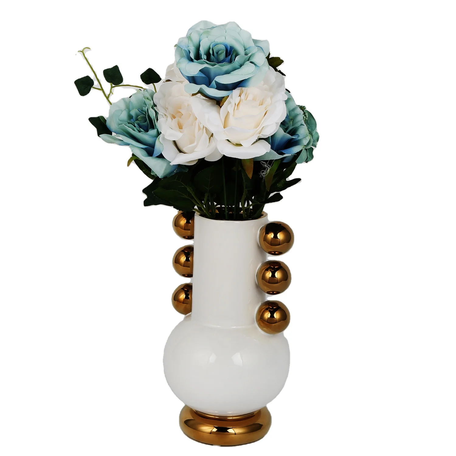 Wholesale porcelain vases for flowers decorativos accept table wedding decorative vaso flower vase