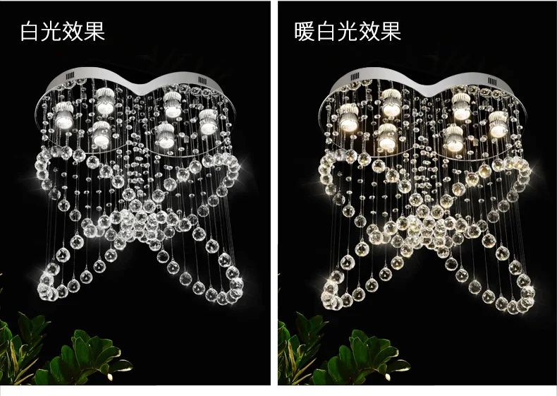 Wholesale modern room round ceiling lamp with crystal ceiling lights