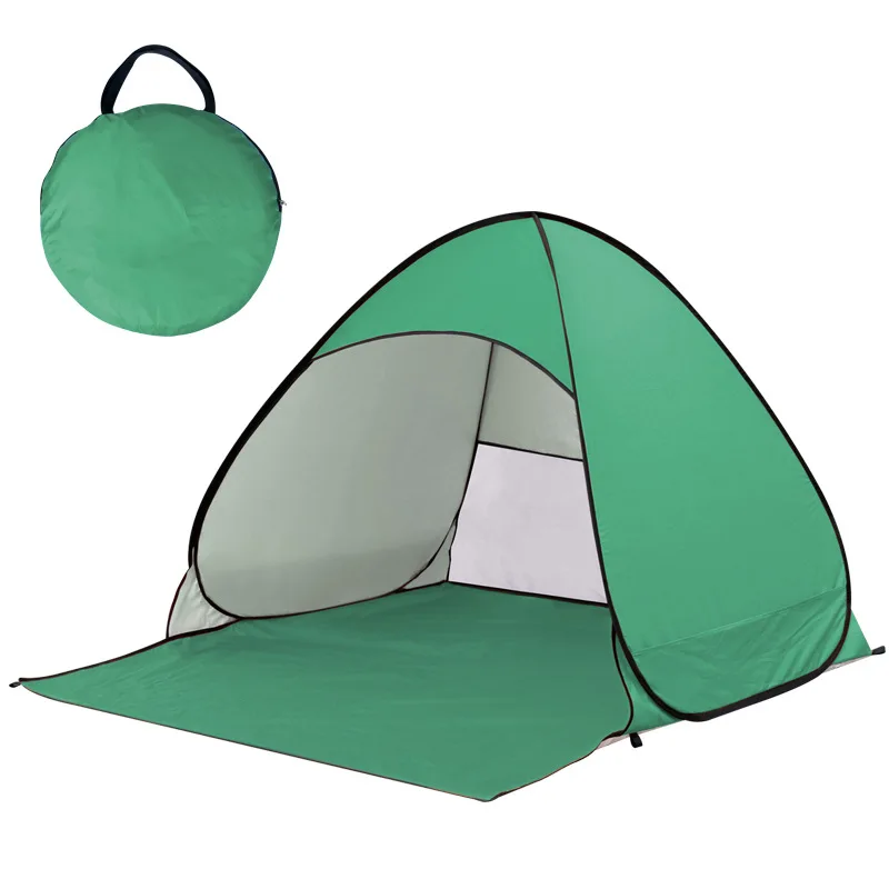 Automatic Pop-up Outdoor Camping Beach Tent with UPF+50 Sun Protection and Easy Setup for Travel and Outdoor Fun