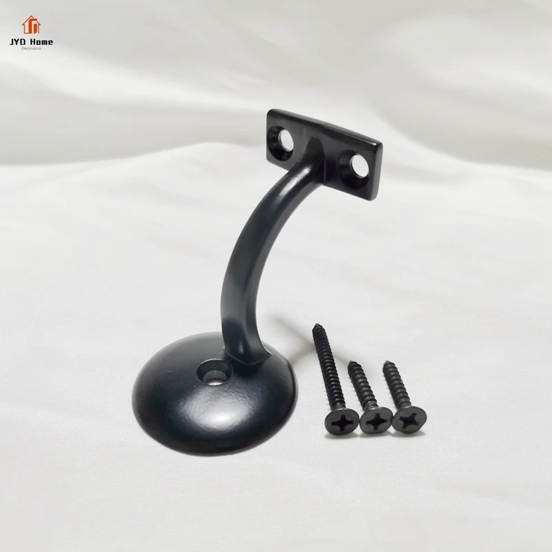 Wholesale 3 inches Height Heavy Duty Zinc Alloy Golden Mounting Brackets With Solid Round Base for Wood Handrail Railing