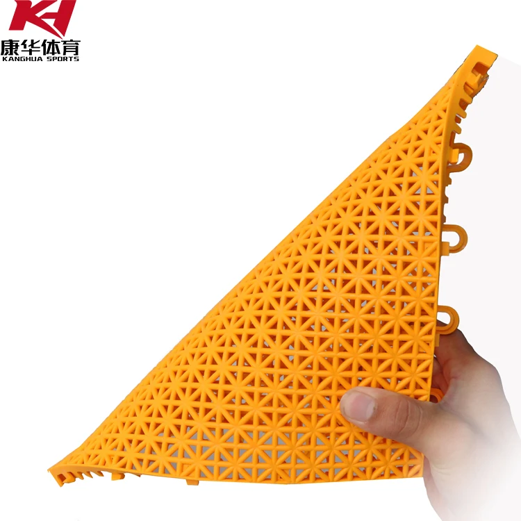 Free shipping interlocking sports plastic floor PP elastic outdoor basketball table tennis badminton sports floor