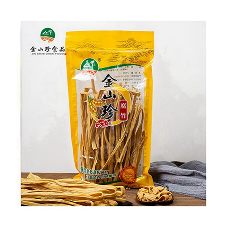 
China Dry Food 300g Soybean Organic Products Fuzhu Yuba Dried Bean Curd Toufu Skin 
