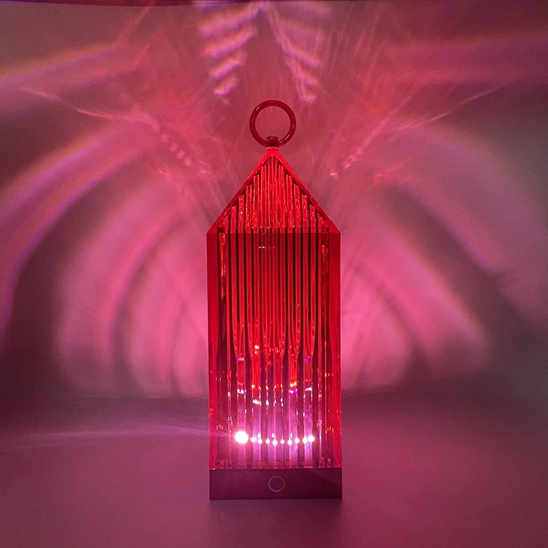 Creative Restaurant Bedside Atmosphere Lighthouse Table Lamp Desktop Decoration Charging Touch Crystal Night Light