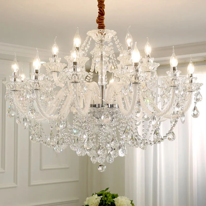 Dinning room crystal material chandelier luxury indoor chandeliers pendant light