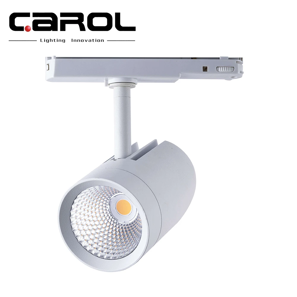 
Carol high quality flickering free art gallery museum 4 wire 3 phase led track rail lighting 