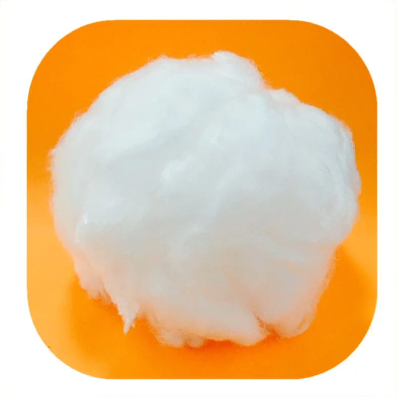 Factory price white polyamide Bright Nylon staple fiber 15D for scouring pad