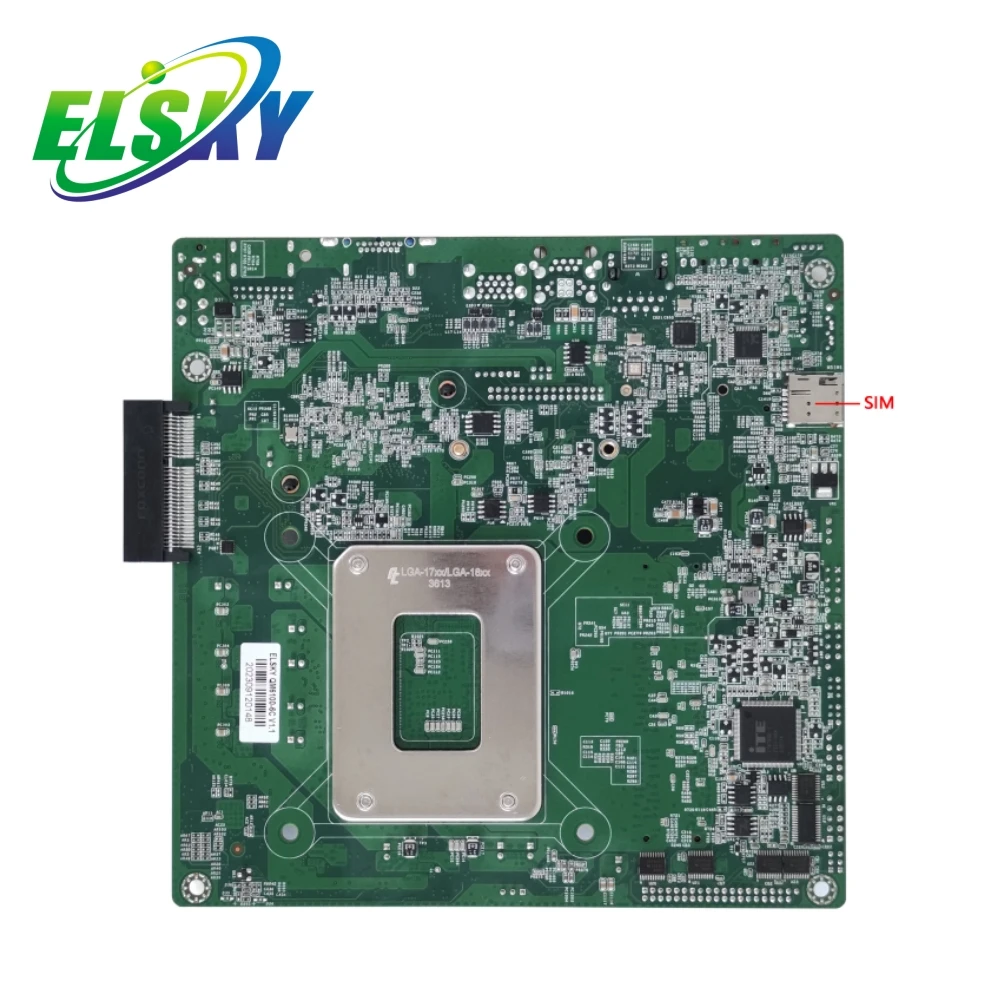 ELSKY High quality Core i7 14gen Mini itx motherboard H610 Board plus PCI-Ex4 2*DDR4 RAM for Artificial Intelligence