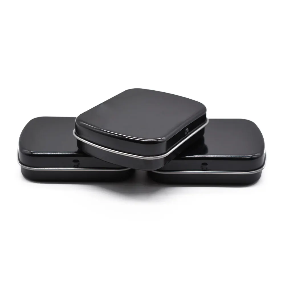 Bulk Custom Design Brow Fix Soap Pack Rectangle hinged Metal Container Tin Case Box