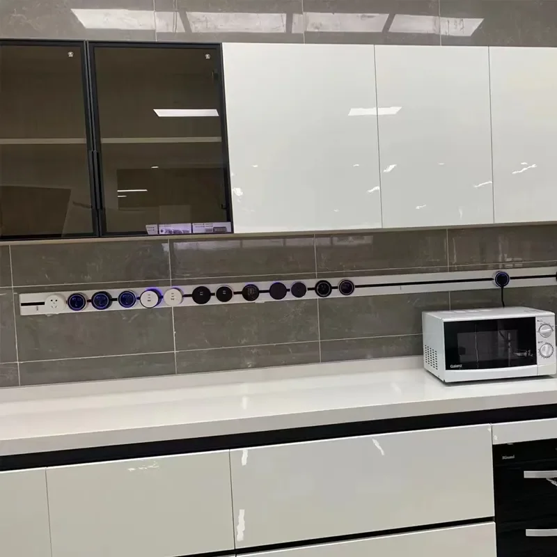 Touchmi Power UK/US/EU Track Socket Smart Home Appliances Electronic Plug Adapter Standard Outlet Wall Mounted Sockets With Usb