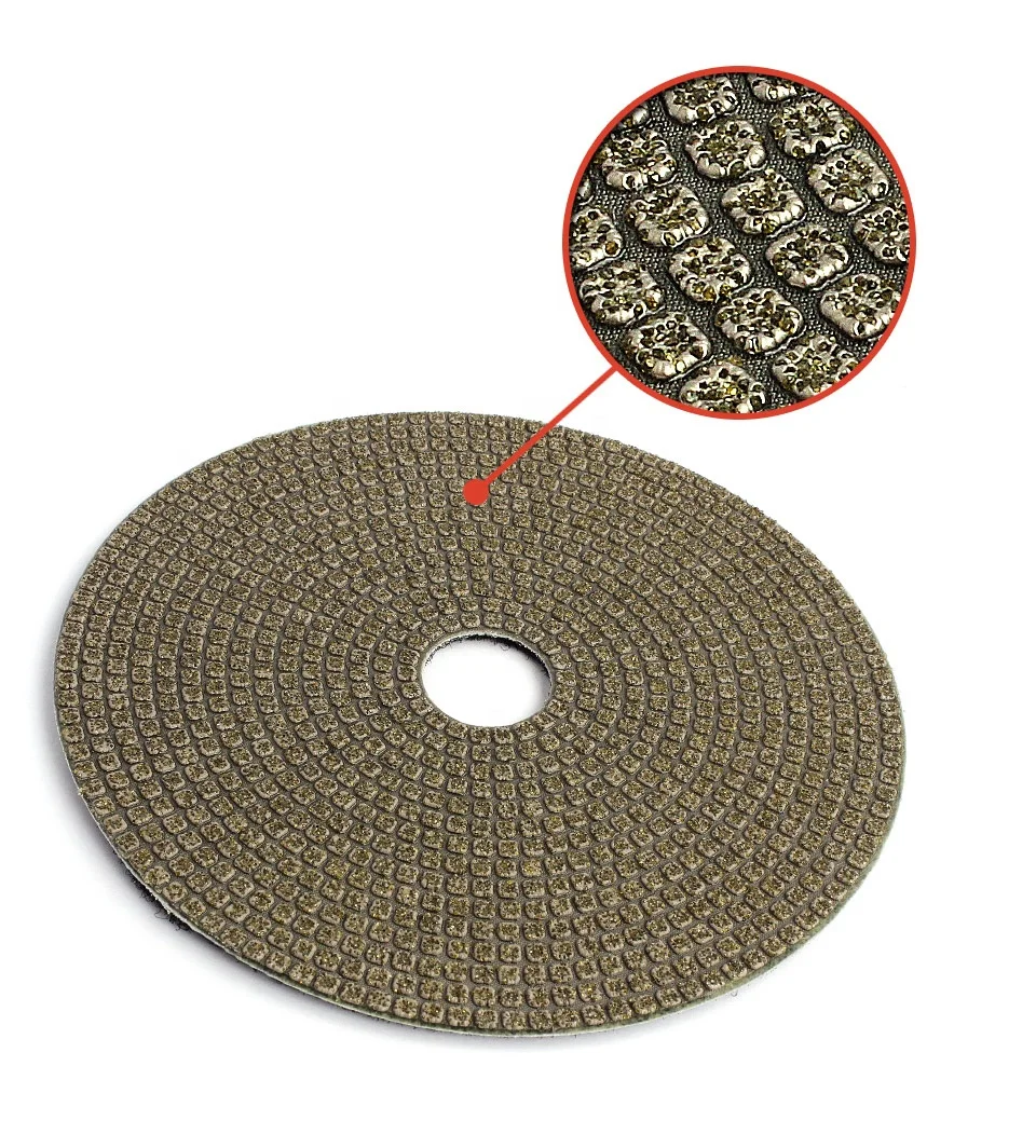 Z-LION 10inch Diamond Electroplated Abrasive Disc Stone Diamond Polishing Pads