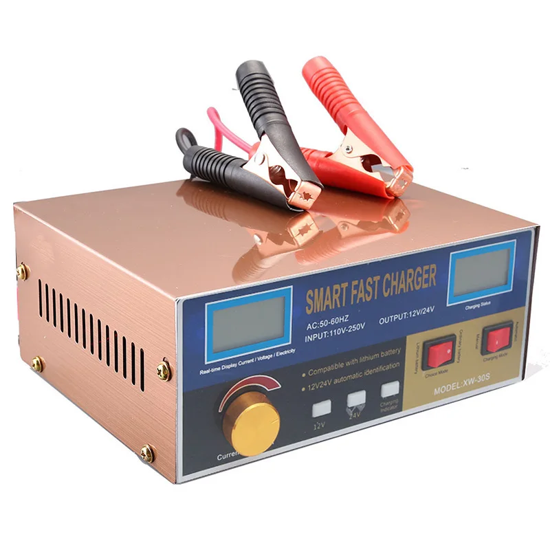 factory supply 12V 24V 48V 30A 100A 100AH 200AH 1000W 2000W 3000W intelligent auto battery charger