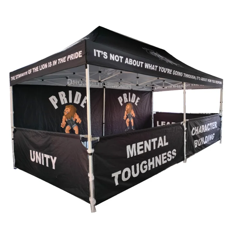 10 ft x 15 ft 10*20 custom folding pop up canopy outdoor tent trade show advertising for event aluminium frame tents