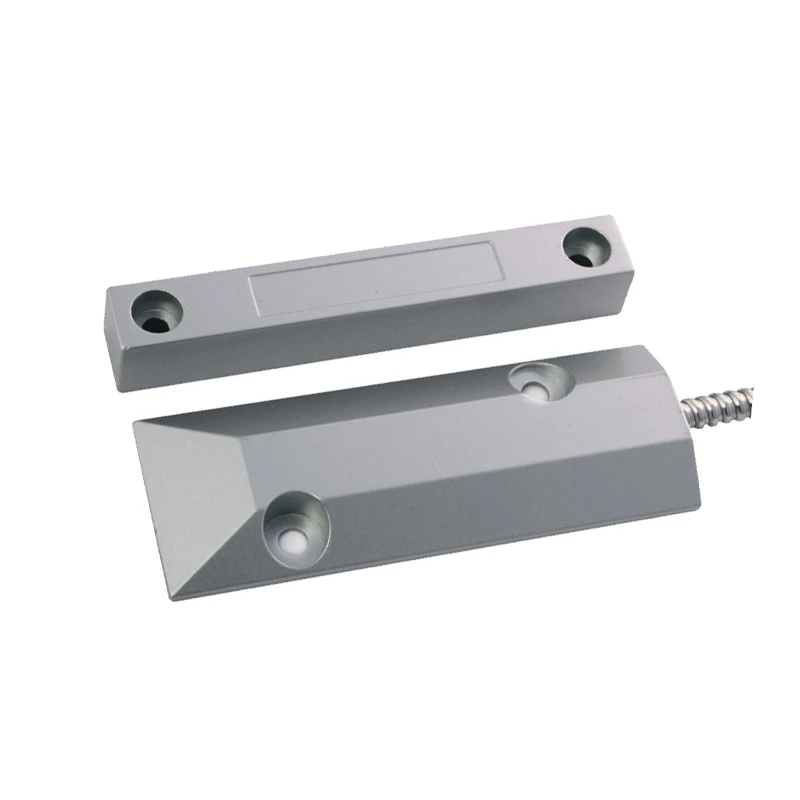 Alloy shell overhead magnetic contact sensor for security system
