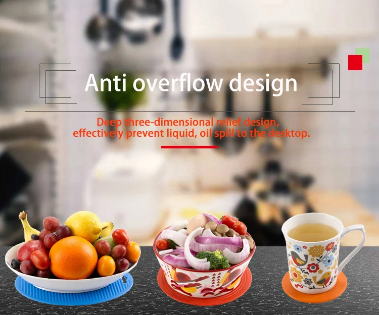 Изоляционный силиконовый резиновый коврик для кухни гостиной подставки под винные горки на заказ