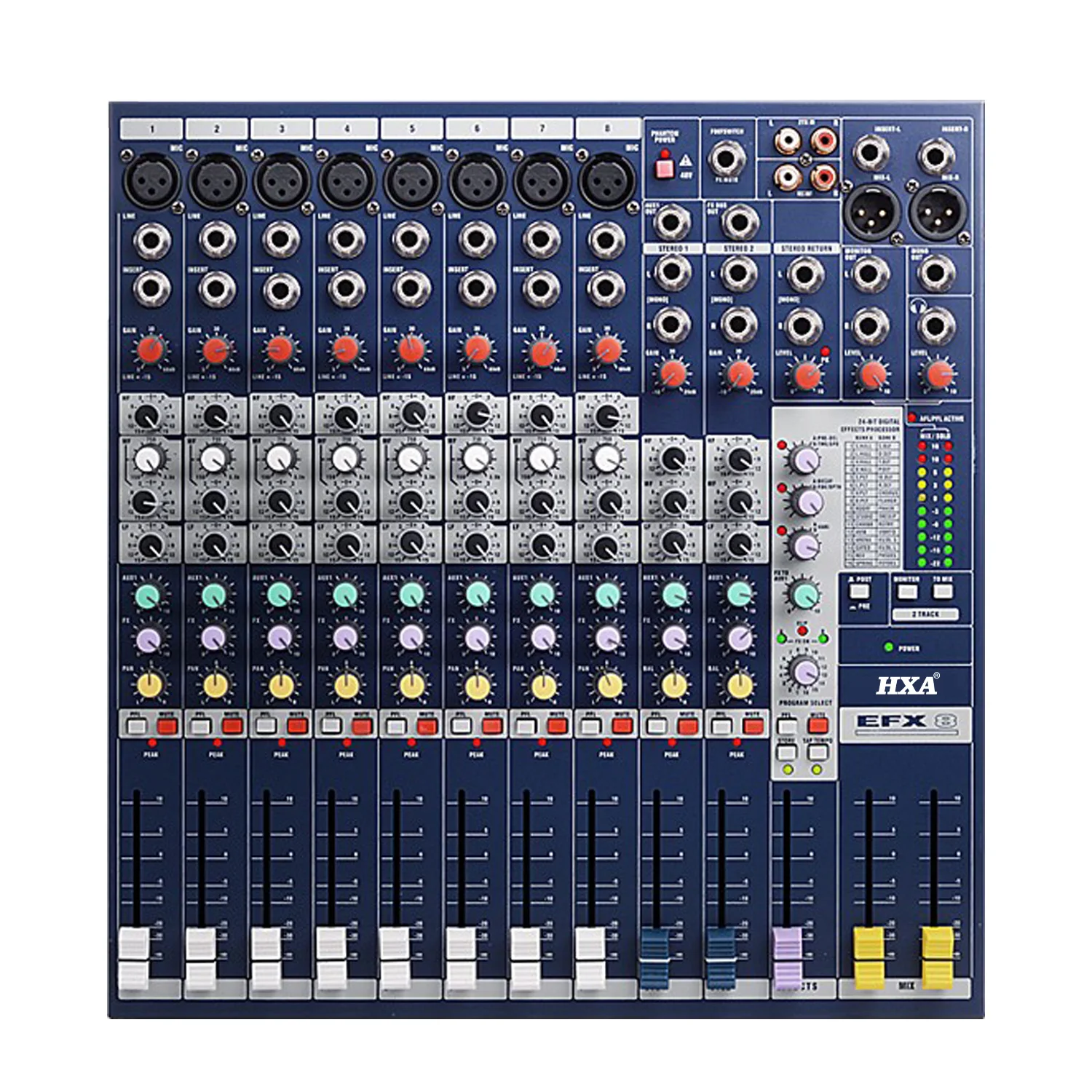 High Quality  8 channel mixer mixing console for club live show