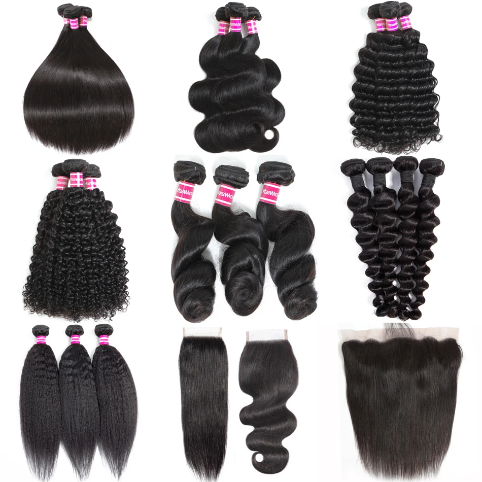Human Hair Supplier Yeswigs Kinky Curly Extensions 100 Original Indian Virgin Human Hair Free Sample Natural Hair Bundles