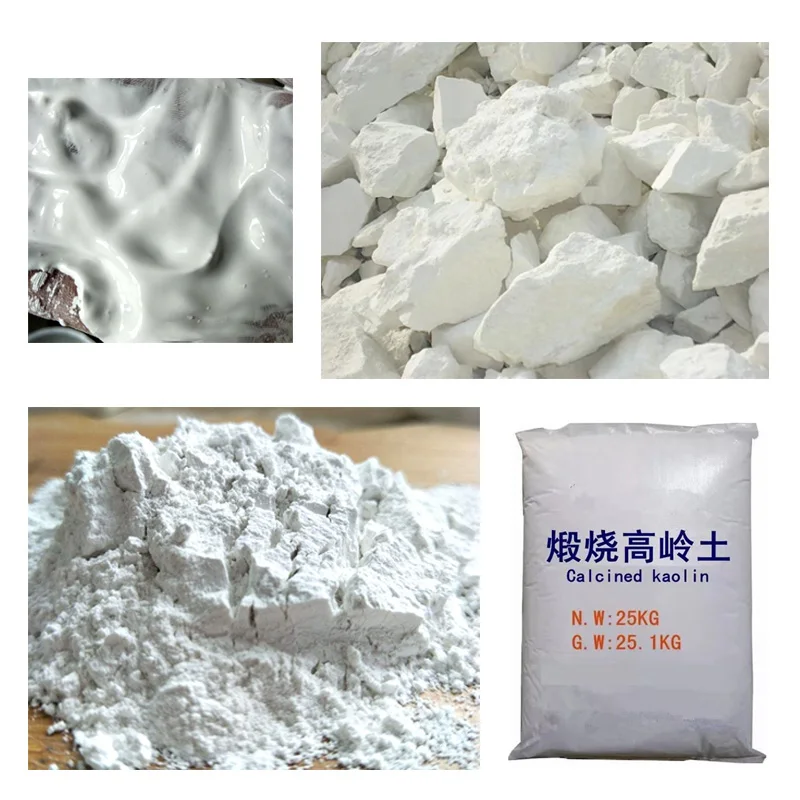 325 mesh white calcined washed kaolin powder for refracto face volcanic facial mask ceramic tile adhesive dry mortar 0-3mmkaolin
