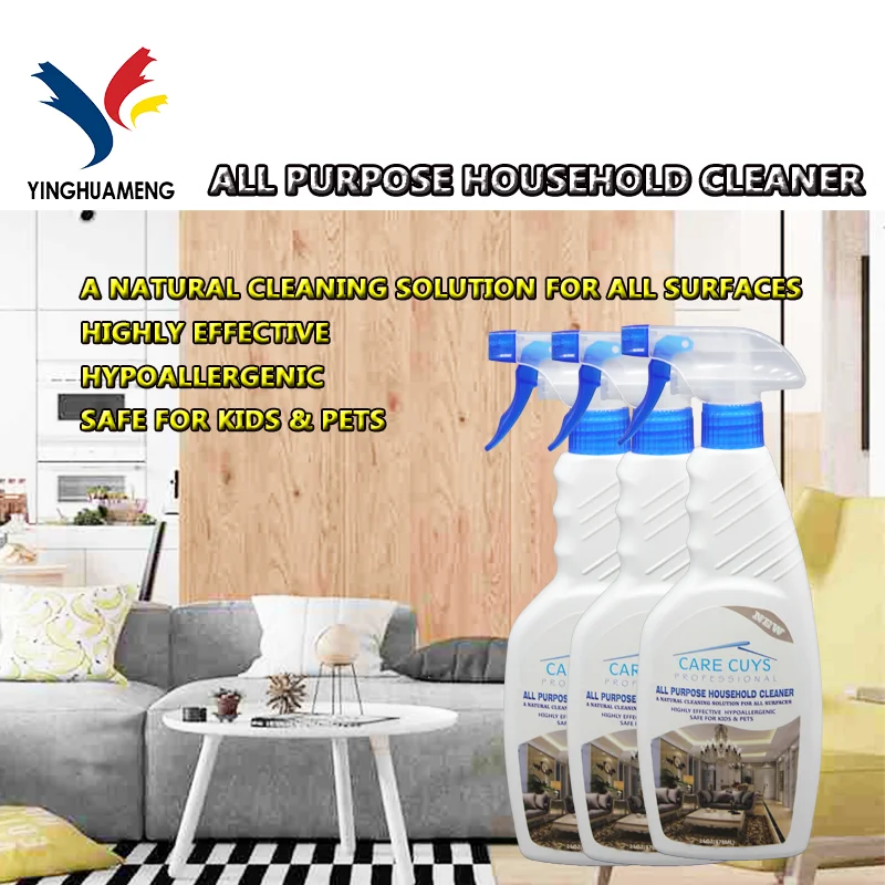 Powerful Dirt Clean Wipe Away Water Spots Effective Oil Remover Liquid Cleaning Spray Effective Household All-purpose Cleaner