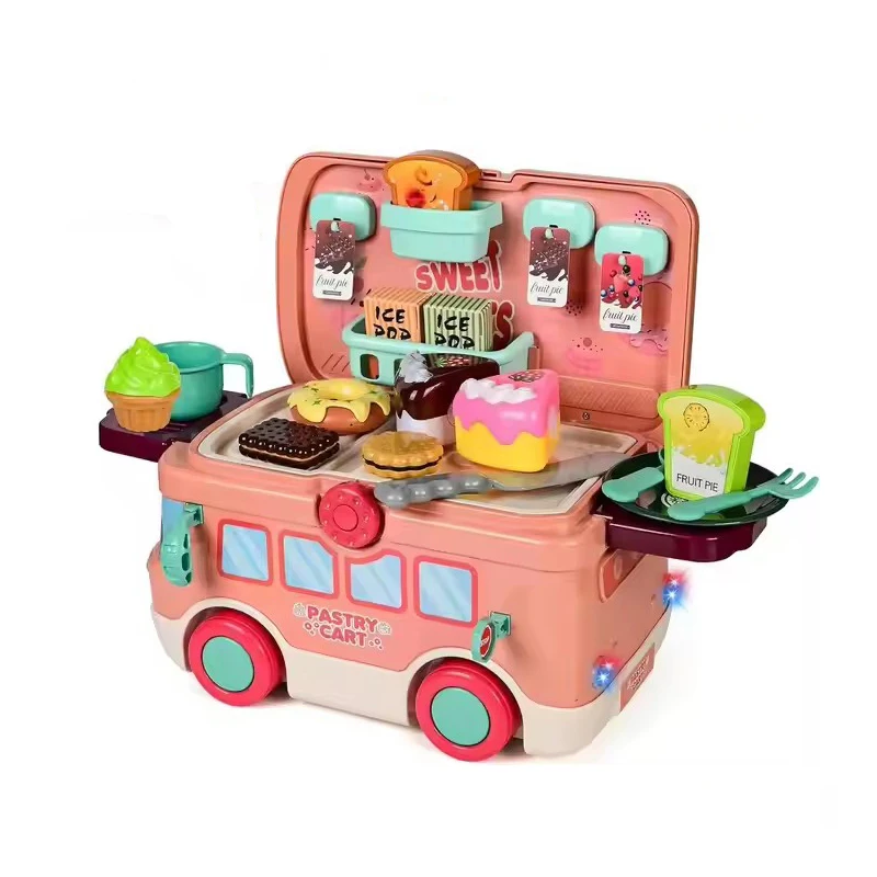 2 IN 1 House Cake Scooter With Music and Lights Kitchen & Food Pretend Play Toys For Kids