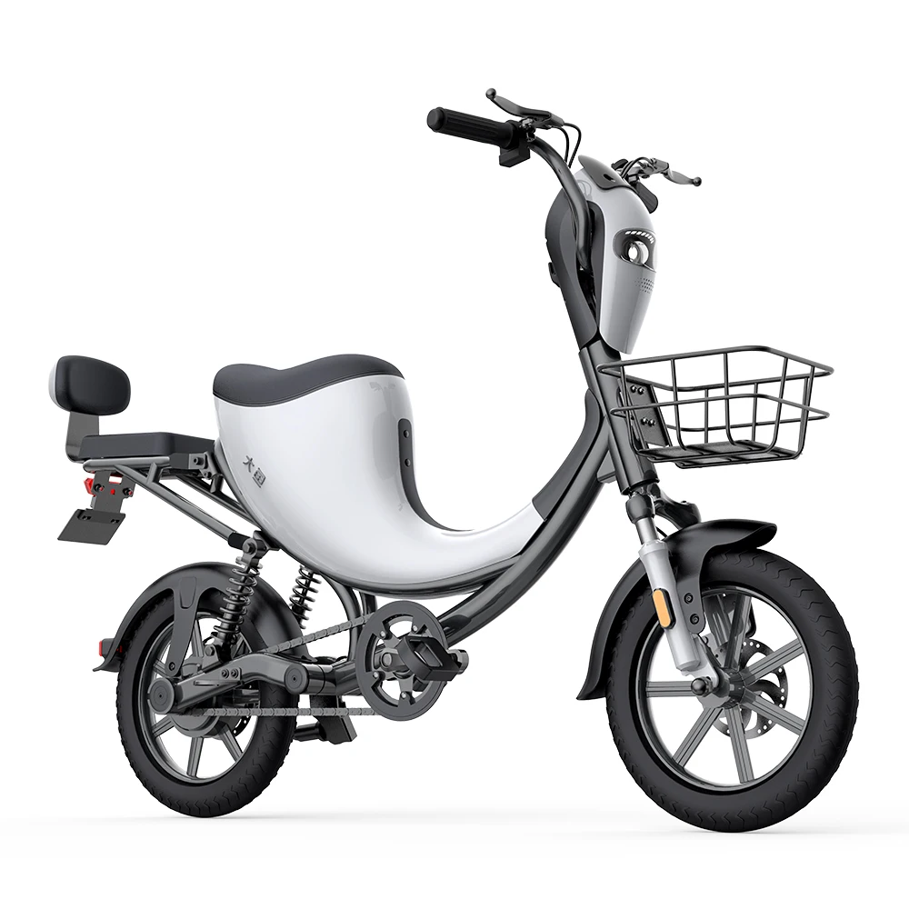 2021 новая модель 48V 400W электрический велосипед 14 дюймов мотоцикл 12.5AH литиевая батарея 50 км дю цапля