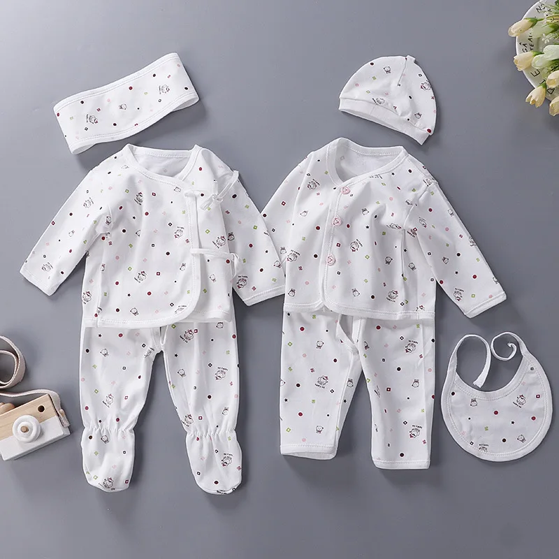 Hot selling 7-piece cotton gift box set for 0-3 months newborn baby underwear set factory direct sales