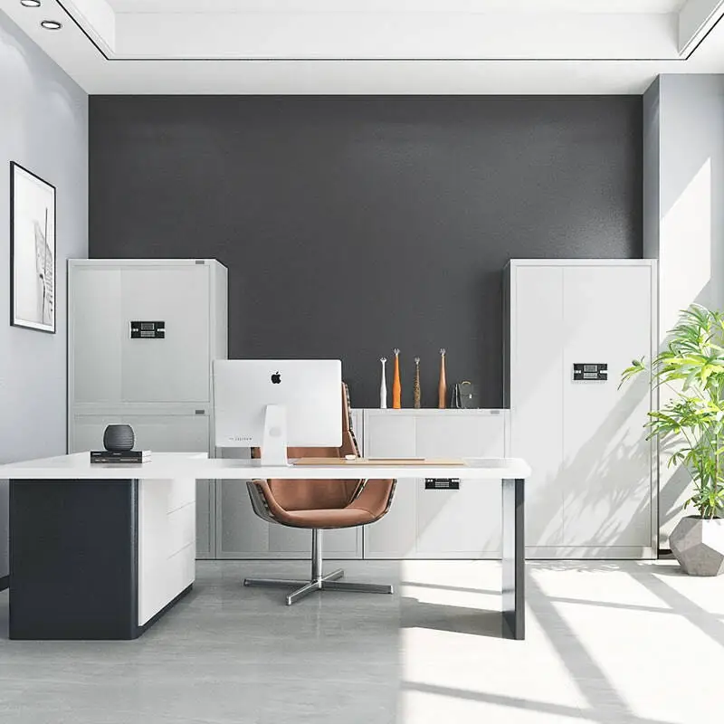 Modern Steel Confidential File Cabinet Metal Storage Filing Cabinet Bedroom School Electronic Password Financial File Cabinet