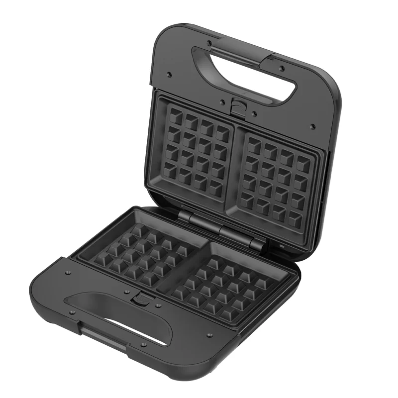 7-in-1 Sandwich Maker with Stainless Steel Panel Detachable 7 Kinds Non-Stick Baking Plate Waffle Donut Pancake Mini Cake Panini