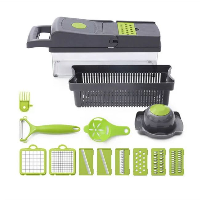 14 In 1 Multi Function Kitchen Food Vegetable Salad Fruit Peeler Cutter Slicer Dicer Chopper