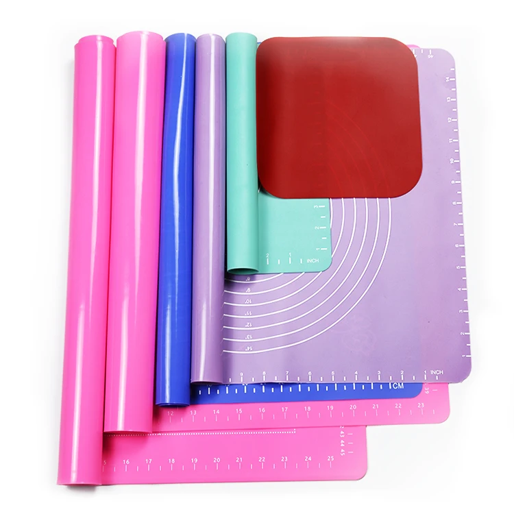 Extra Large Non-Stick Baking Pizza Pie Rolling Kneading Dough Mats Silicone Pastry Mat With Measurement
