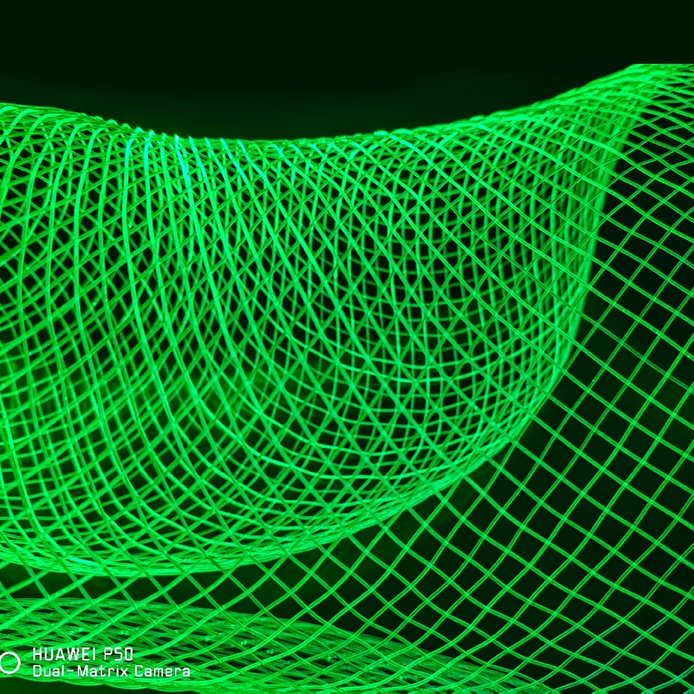 15 meter fiber optic mesh with 6W waterproof RGBW led light source machine for fiber optics lights decoration