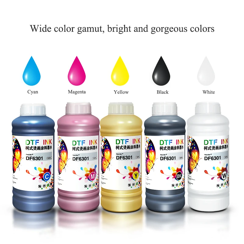 High Quality 1000ML DTF Unblocked Ink Digital Textile Ink DTF Film Printing Pigment Ink For L1800 L1300 DX5 XP600 P800 Printer