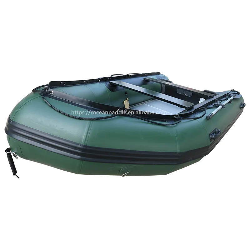 3m 4m Inflatable Aluminum Floor Bottom Rubber Boat Custom PVC Fishing Rescue Speed Rowing Boat with Motor for Sale