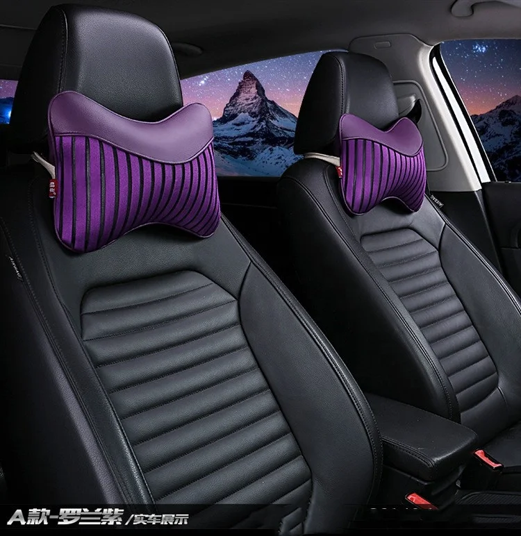Car Neck Pillows  Car Headrest Cushion Support Seat Universal Backrest Safety Pillow Auto Interior Accessories