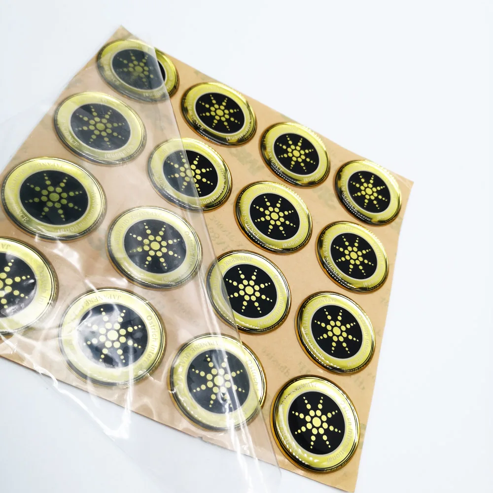 2024 Custom High Grade Waterproof OEM Clear Transparent 3D strong Adhesive Dome Epoxy Resin Sticker