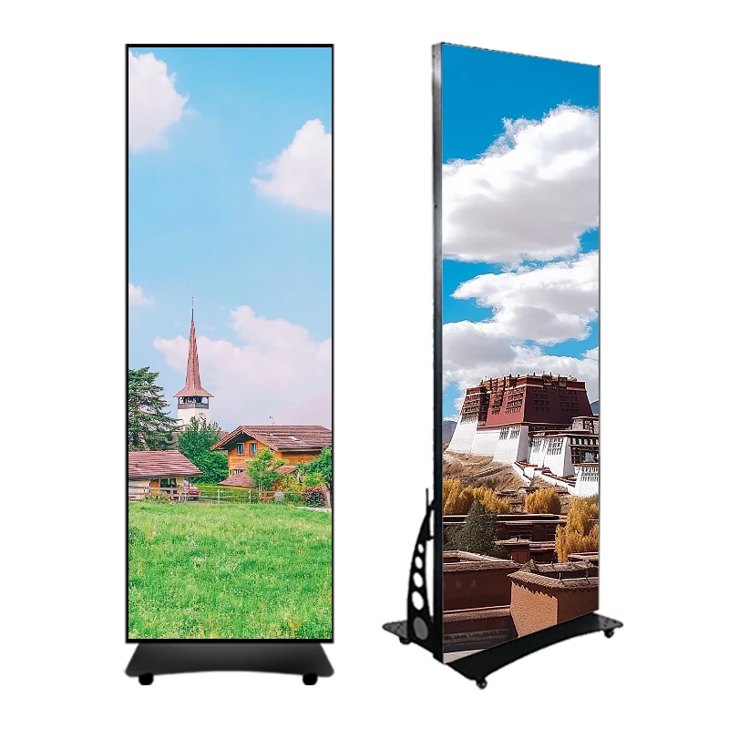 Portable Advertising Stand With Display Advertising Display Digital Poster Led Digital Touch