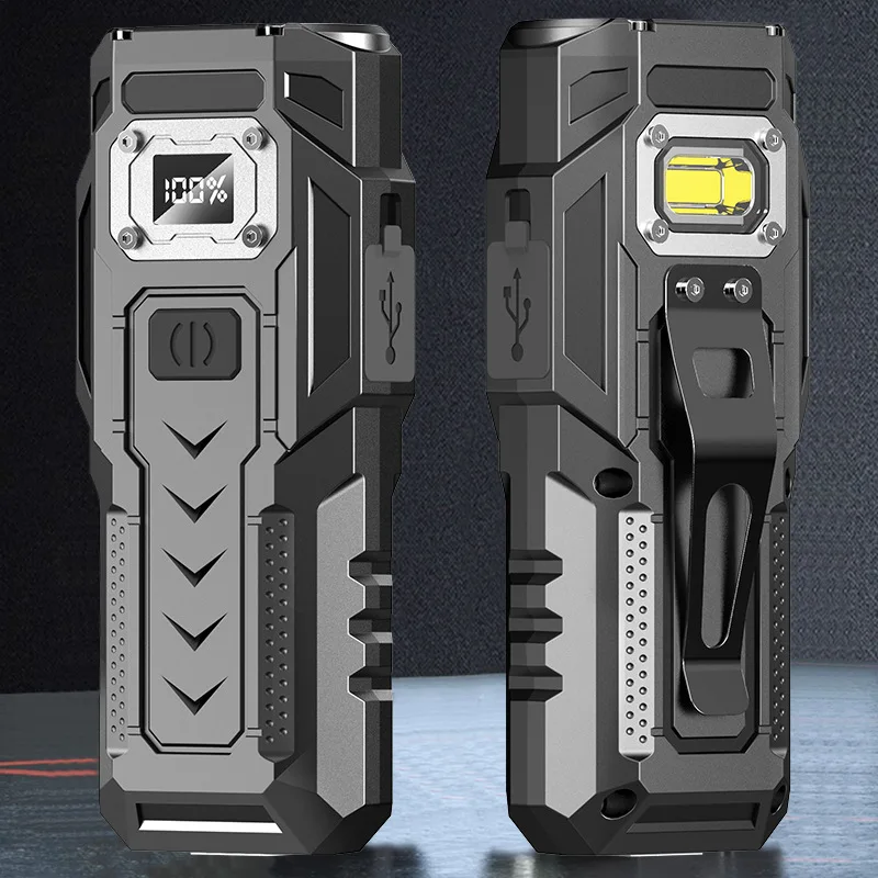 Multi-functional  Car Safety Hammer Flashlight Firefighting Window Breaker Car Super Bright Light Worklight