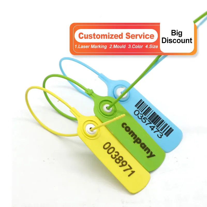 TX-PS107 abs plastic container security seal cable tie and disposable plastic lock number of clothing plastic seals