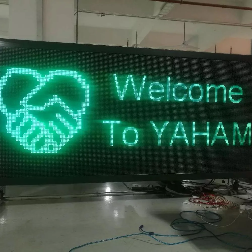 EN12966 vms Traffic solar led road compulsory ahead sign with SGS certificate