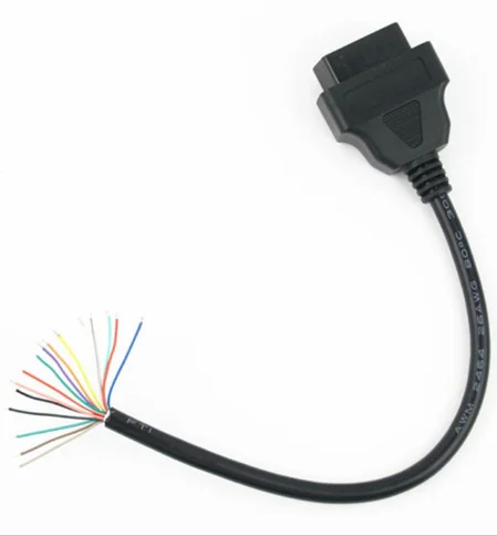 Wire Harness Obdii OBD2 16pin Female Connector to Open OBD Cable J1962f (16 Wires)