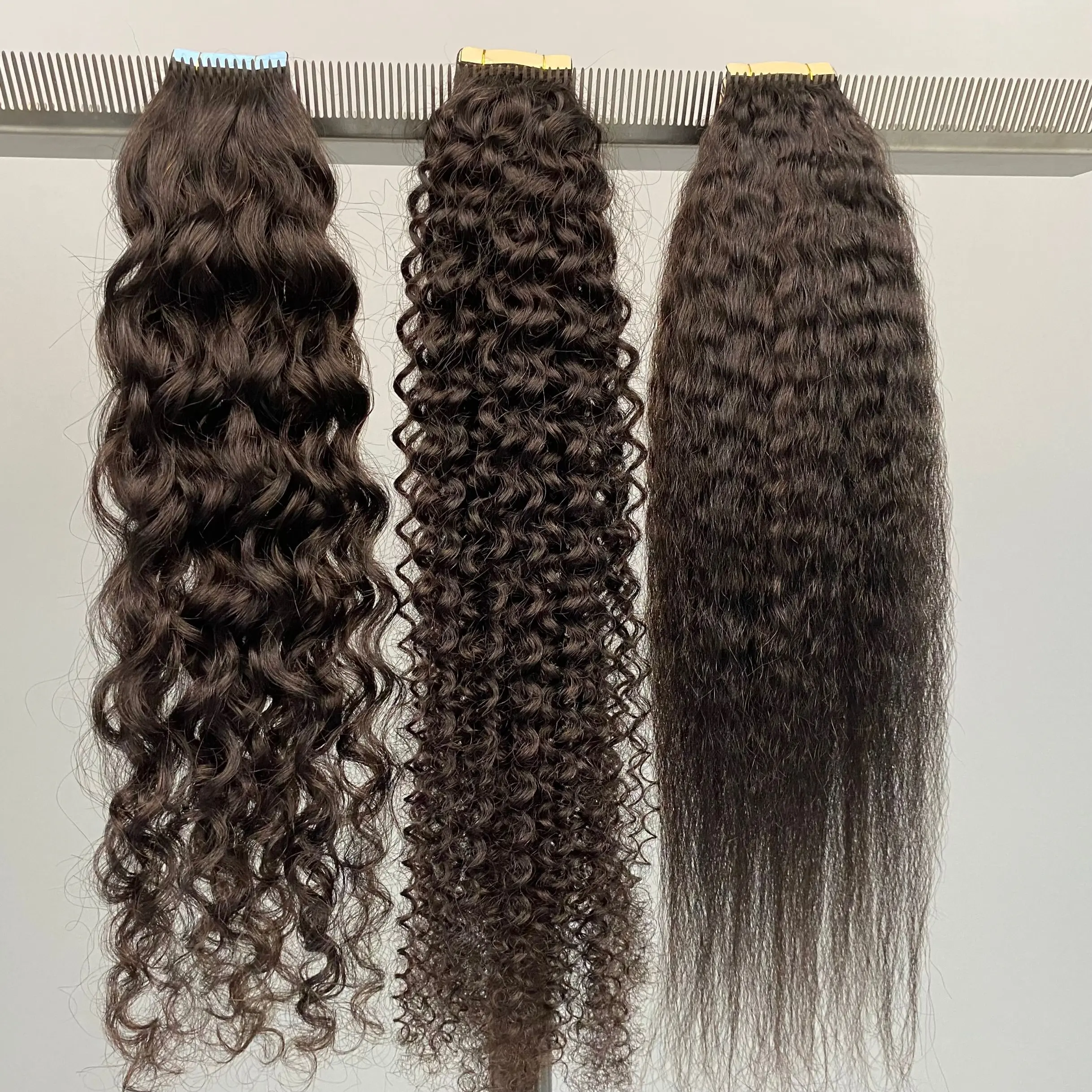 Wholesale Natural Color Tape In Hair Extensions Raw Brazilian Virgin 100% Human Hair
