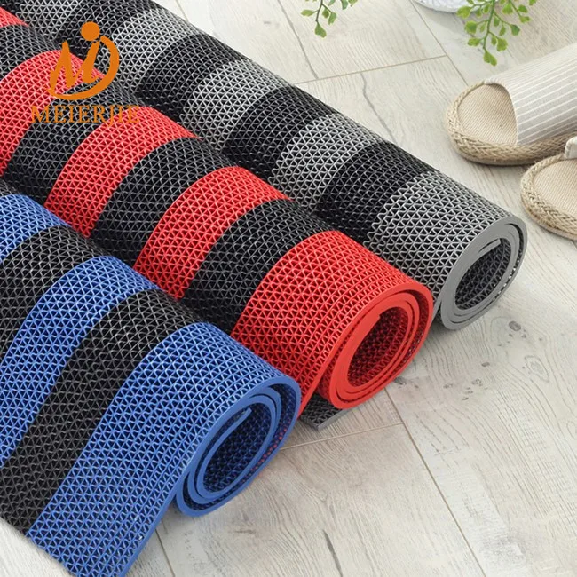 china wholesale anti slip pvc s mat roll for boat or bathroom and swimming pool
